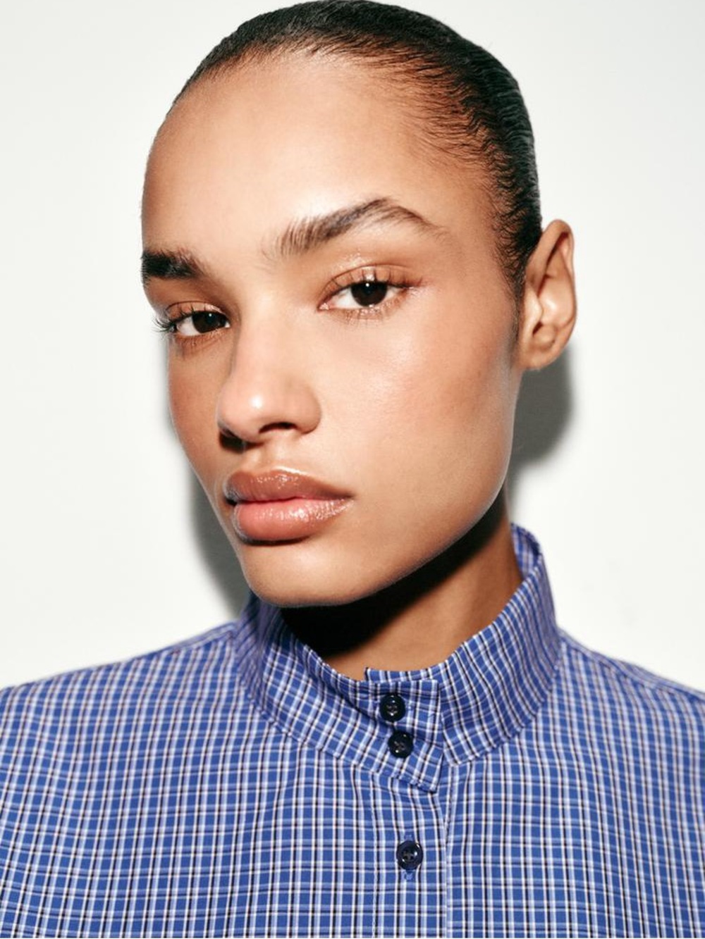 ZARA PLAID BALLOON SHIRT - Picture 5 of 9